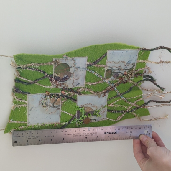 Fiber Art Wall Hanging - Picture 6 of 7
